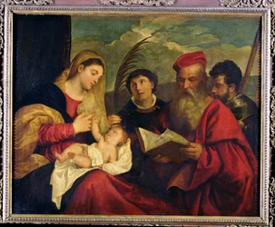 Madonna and Child with SS. Stephen, Jerome and Maurice
